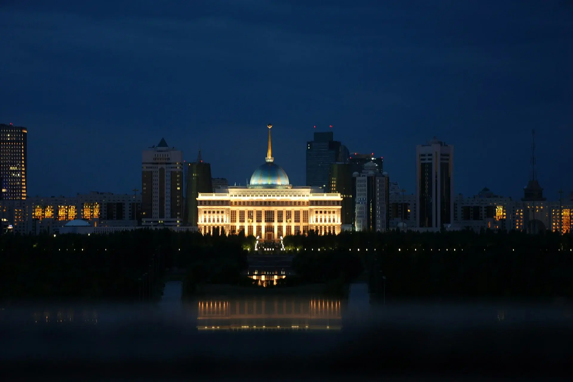 Scenic view of Kazakhstan
