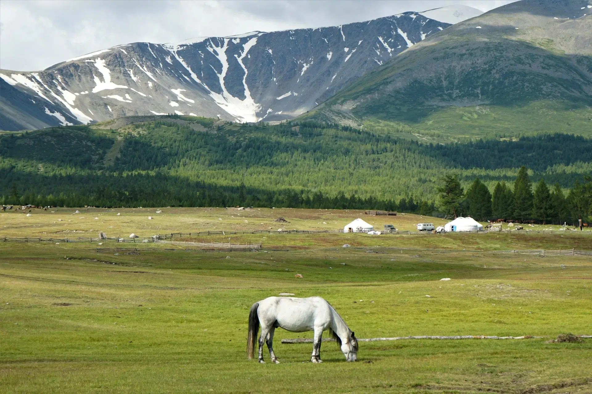 Scenic view of Mongolia