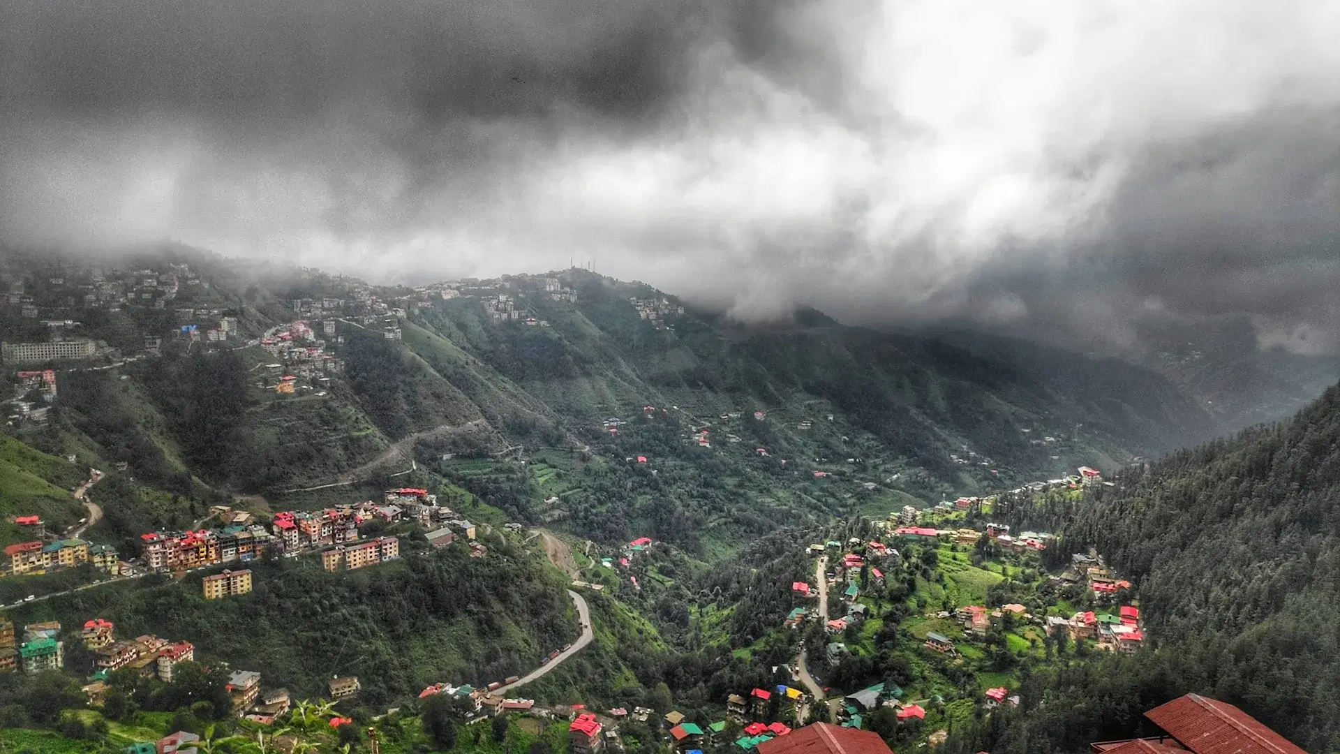 Scenic view of Shimla