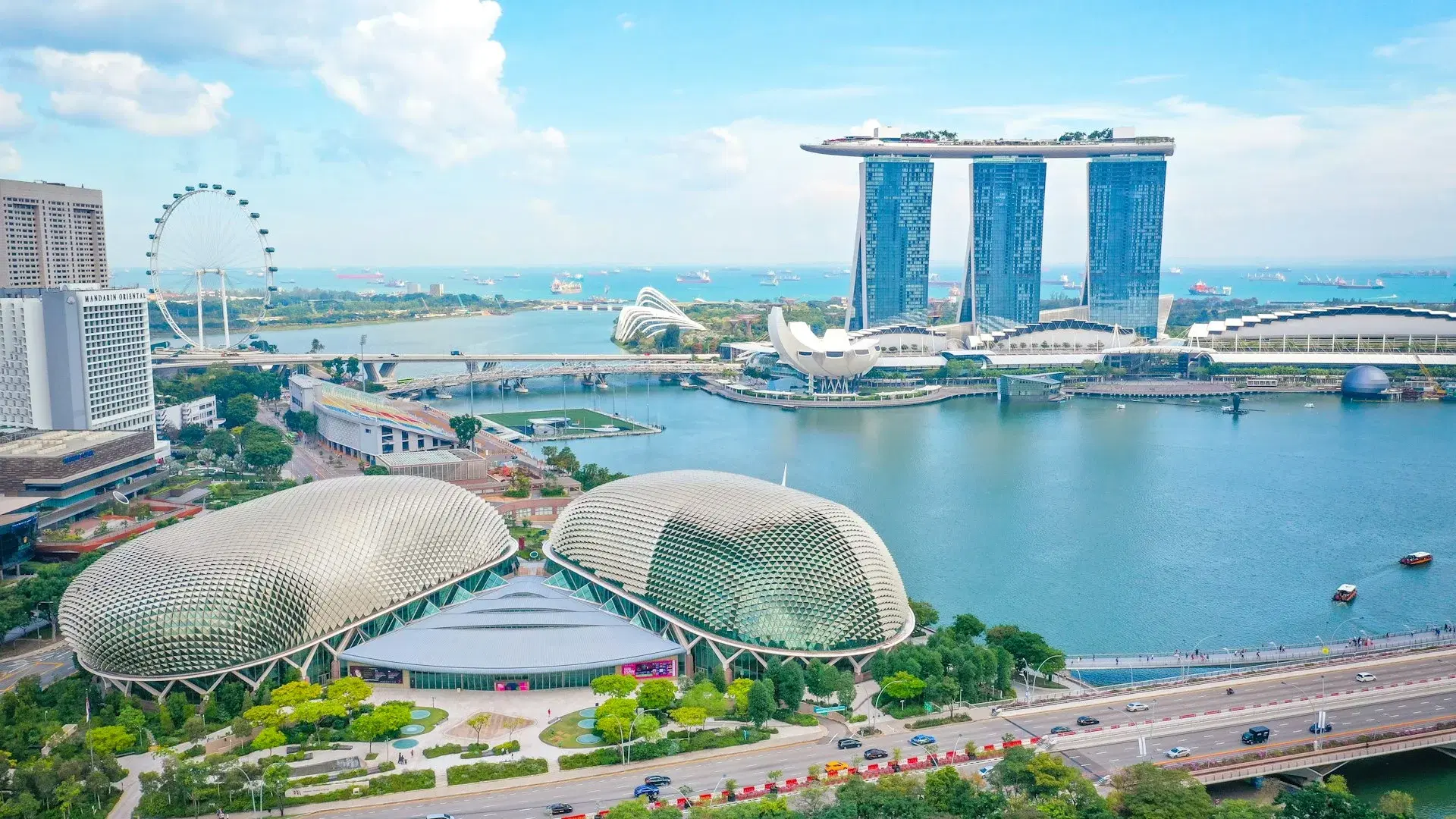 Scenic view of Singapore